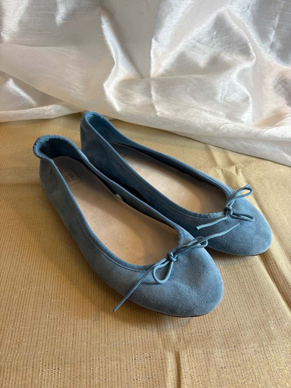 Gap Blue Suede Ballet Flats Size 8.5